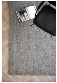 Sivý vlnený koberec 400x300 cm Auckland - Rowico