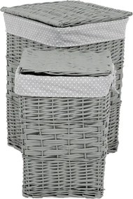 Set dvoch košov na prádlo sivý PRN2016 GREY (2 ks)