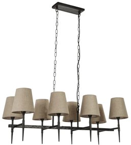 Searchlight 30690-8BK - Luster na reťazi GOTHIC 8xE14/60W/230V čierna