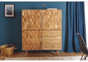 Komoda 39941 120cm Drevo Acacia  - Komfort-nábytok