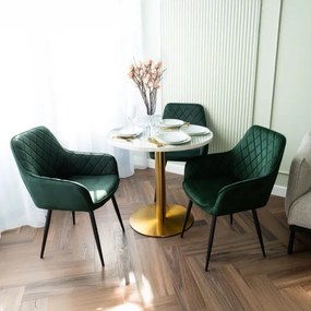 Kreslo HAVANA VELVET tmavozelené