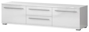 TV stolík Piano TV180-2K2F/PN-70/KA/70 lakované crystal white