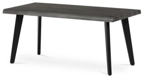 Autronic - Stůl konferenční, 120x60x55 cm, MDF deska, dekor šedý dub, kov, černý lak - CT-F4412 GREY AKCE NOVINKA