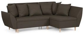 MEGA AKCE Rozkládací rohová sedací souprava ALEX Hnědá