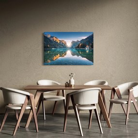 Obraz - Horské jazero (90x60 cm)