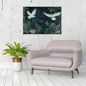 Obraz - Dve holubice (70x50 cm)