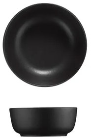 24-dielna jedálenská súprava, čierna, porcelán