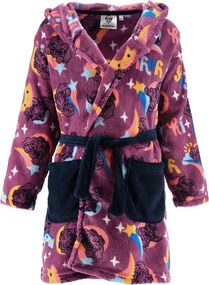 Detský / dievčenský coral fleece župan s kapucňou Tlapková patrola - Paw Patrol, EU 98 Fialová