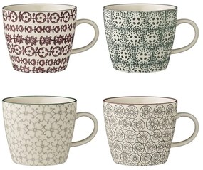 Sada 4 kameninových hrnčekov Bloomingville Karine Mugs