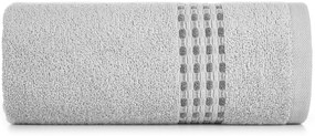 BAVLNENÝ UTERÁK RIVA SADA 3KS 70X140 CM STRIEBORNÁ