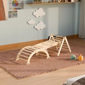 Detská lezecká sada 4 v 1, do interiéru, štýl Montessori