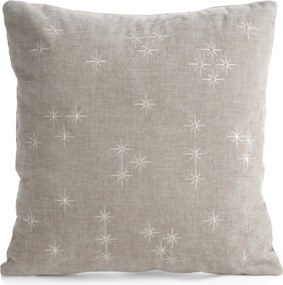VIANOČNÁ DEKORAČNÁ OBLIEČKA NA VANKÚŠ SHINE 45X45 CM BÉŽOVÁ
