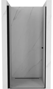 Mexen Pretoria, sprchové dvere do otvoru 70 x 190 cm, 6mm číre sklo, čierny profil, 852-070-000-70-00