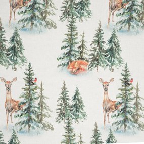 VIANOČNÉ RENFORCÉ OBLIEČKY DEER 140X200 CM, 1 KS 70X80 CM VZOROVANÉ