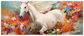 Obraz - Maľba koňa (120x50 cm)