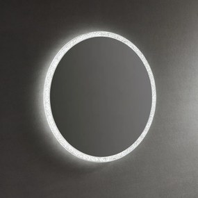 Tutumi Rea, okrúhle LED zrkadlo 60cm, biely rám, BL806, HOM-06912