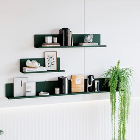 Poličky na stenu JOANNE 400 mm, Modern: fľašková zelená