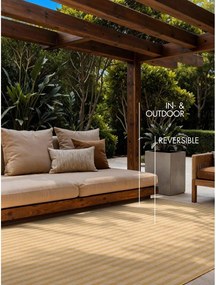 Okrovožltý/krémovobiely vnútorný a vonkajší koberec 160x230 cm Haringey Linley – Ted Baker