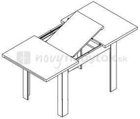 Jedálenský stôl BRW STOL/110/75 (pre 4 až 6 osôb). Vlastná spoľahlivá doprava až k Vám domov. 766347