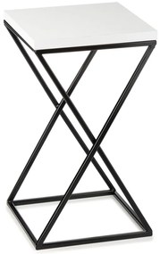 STOJAN NA KVETINÁČ LOFT6 40X24X24 CM ČIERNA/BIELA