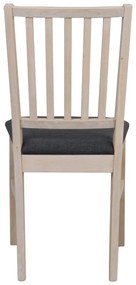 Sivá dubová jedálenská stolička Rowico Fillipa