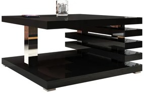 Konferenčný stolík KYOTO 31x60 cm lesklá čierna