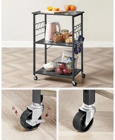 Servírovací stolík MARGE čierna