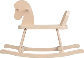 Drevený hojdací koník pre deti Baby Mix prírodný