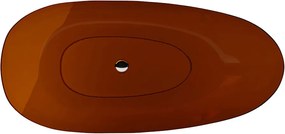 Besco Voľne stojaca vaňa zo syntetickej živice Xara 160 Earth Rust BESCO-Typ výpuste: Click-Clack štandard, biela