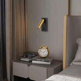 Brilagi - LED Nástenné bodové svietidlo MAYA LED/3W/230V 4000K čierna/zlatá