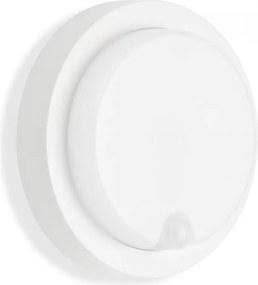 Telefunken - LED vonkajšie nástenné svietidlo so senzorom, 12 W, 230 V, IP44, biele