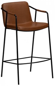 BOTO ČALÚNENÁ BAROVÁ STOLIČKA vintage brown/black