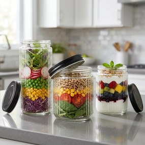 Zeller Present Pohár na desiatu, dóza na jedlo, veko na závit RIBBED, 950 ml
