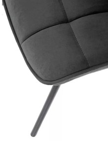 LuxuryForm DESIGN Stolička ORLEN VELUR - tmavo šedá