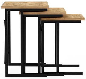 Odkladací stolík Brown Cross, 3 ks