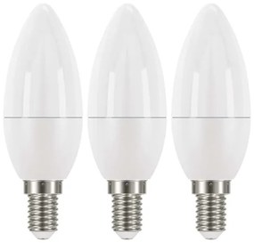 LED žiarovka Classic Candle 6W E14 teplá biela, 3ks 71791
