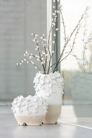 Keramická váza s kvetmi sasanky Anemone - Ø22*38 cm