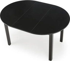 Rozkladací jedálenský stôl 102-142 cm Ralllon (čierna) (pre 4 6 osôb). Vlastná spoľahlivá doprava až k Vám domov. 1049299