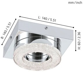 Eglo 95662 - LED Stropné svietidlo FRADELO LED/4W/230V
