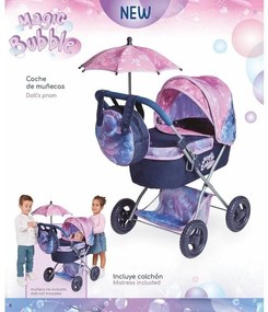 Rappa DeCuevas 85076 Skladací kočík pre bábiky sdáždnikom a taškou Magic Bubble 2024
