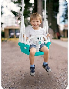 Sloník vedro hojdačka 3v1 Ricokids tyrkysová