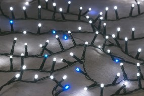 Vianočné svetielka vonkajšie FLASH studená biela 300 LED