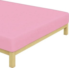 Jersey prestieradlo do detskej postieľky – 70 × 140 cm – ružové