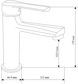 Mexen Sabre R05 kúpeľňová sada, biela - 72103R05-20