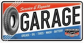 Plechová ceduľa Service & Repair - Garage, ( x  cm)