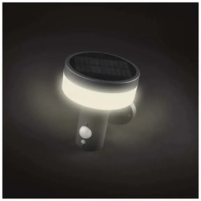 LED solárne nástenné svietidlo so senzorom LED/2W/3,7V 1200 mAh IP44