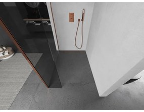 Mexen Kioto, sprchový kút typ Walk-in 90 x 30 cm, 8mm číre sklo, profil ružové zlato, 800-090-212-60-00-030