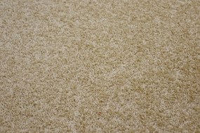 Vopi koberce Kusový koberec Color shaggy béžový srdca - 120x120 cm
