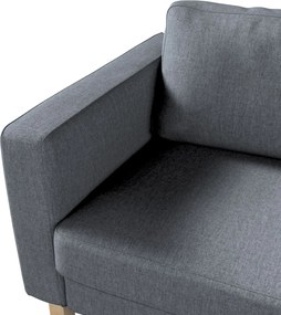 Poťah na sedačku Karlstad (nerozkladací, 3-miestny, krátky) farba produktu sivá látka zapletaná