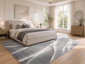 Ayyildiz, Kusový koberec Parma 9310 black, 80x300, šedá, chodba / predsieň